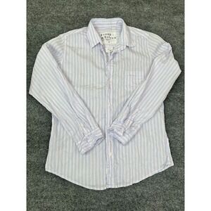 Frank & Eileen Shirt Women's  Blue Pink Style Barry Button Up  Size‎ XL